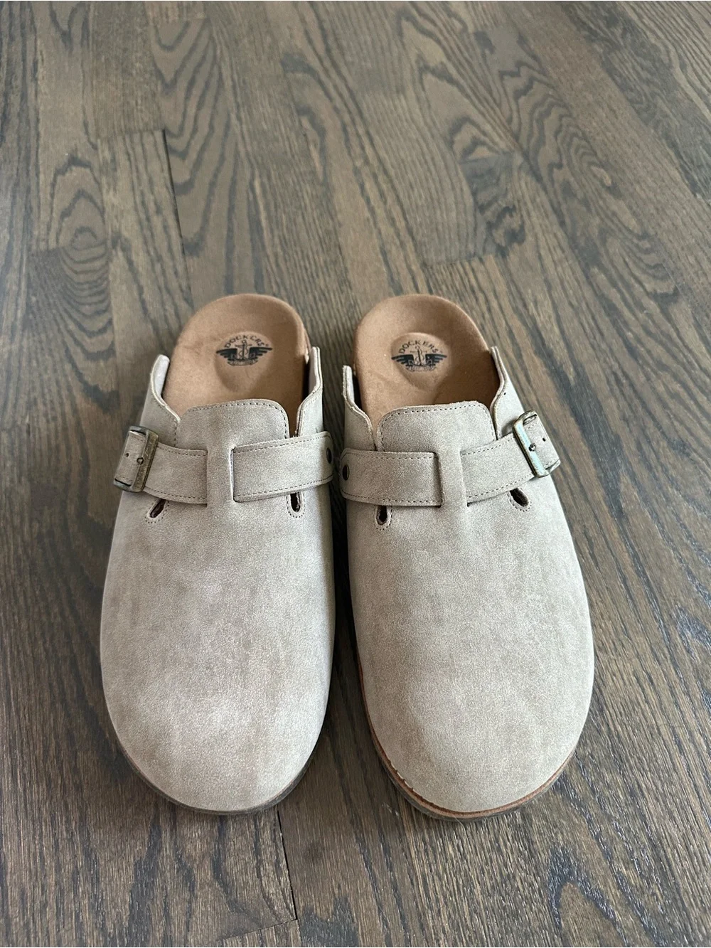Dockers Men’s Tan Suede Slip-On Clog Mule Sz 12